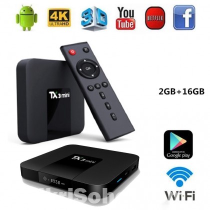 New TX3 Mini Android TV Box RAM: 2GB + ROM: 16GB